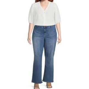 NWT Nurture Mid Rise Wide Leg Jeans Sz. 18W short